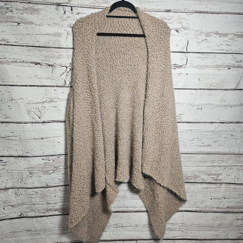 L Love fuzzy cardigan